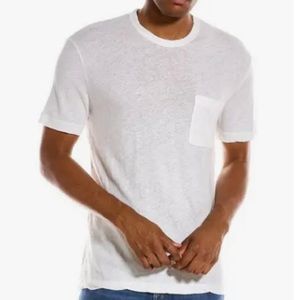 New James Perse Men's Lightweight White T-shirt with Pocket - Size 4 (XL)